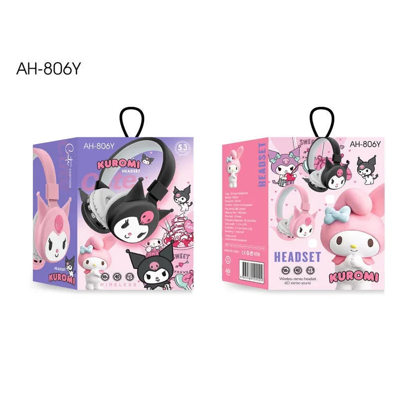 Sanrio Hello Kitty Kuromi Bluetooth Headphone Wireless Headsets