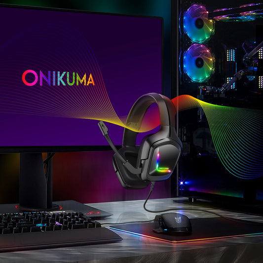 Onikuma K20 RGB Gaming Headset Mobile headphones