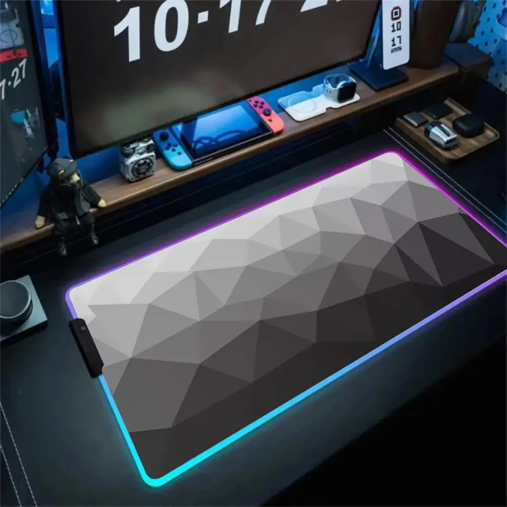 Large RGB Mouse Pad Diamond grid Gaming MousePad Gamer A